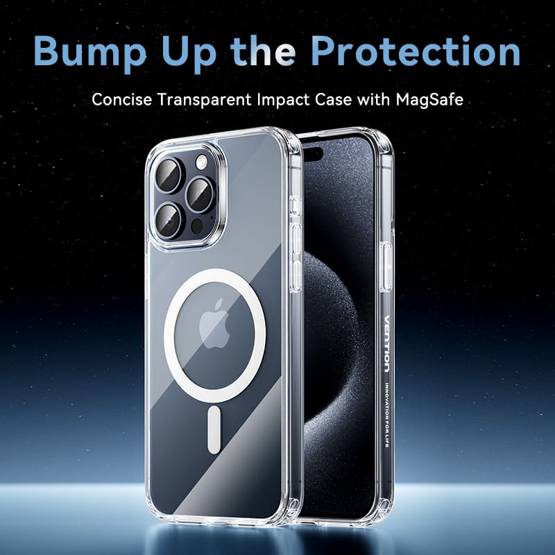 Vention Concise Impact Case for iPhone 13 with MagSafe Transparent