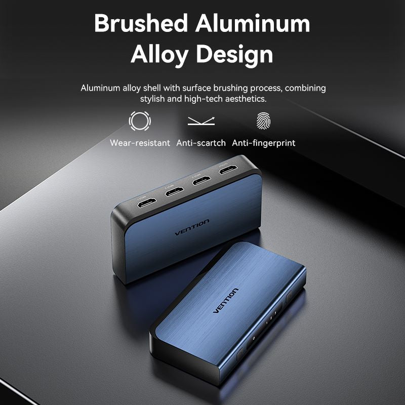 Vention 3 In 1 Out HDMI™ Switcher Blue Aluminum Alloy Type