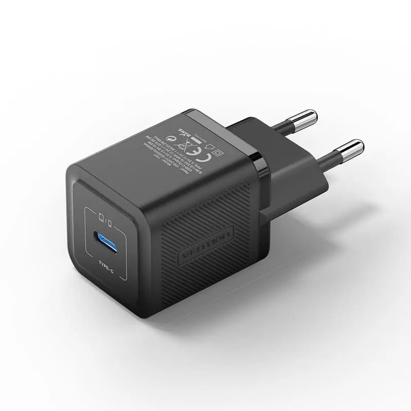 Vention 1-Port USB-C GaN Charger 20W EU-Plug