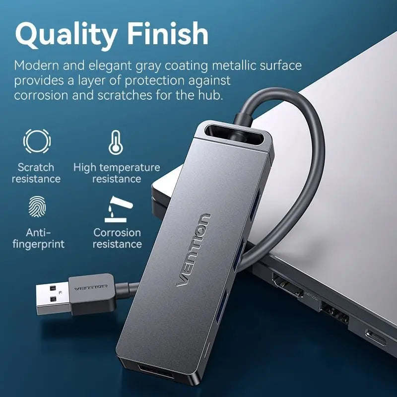 Vention 5-in-1 USB 3.0 Hub