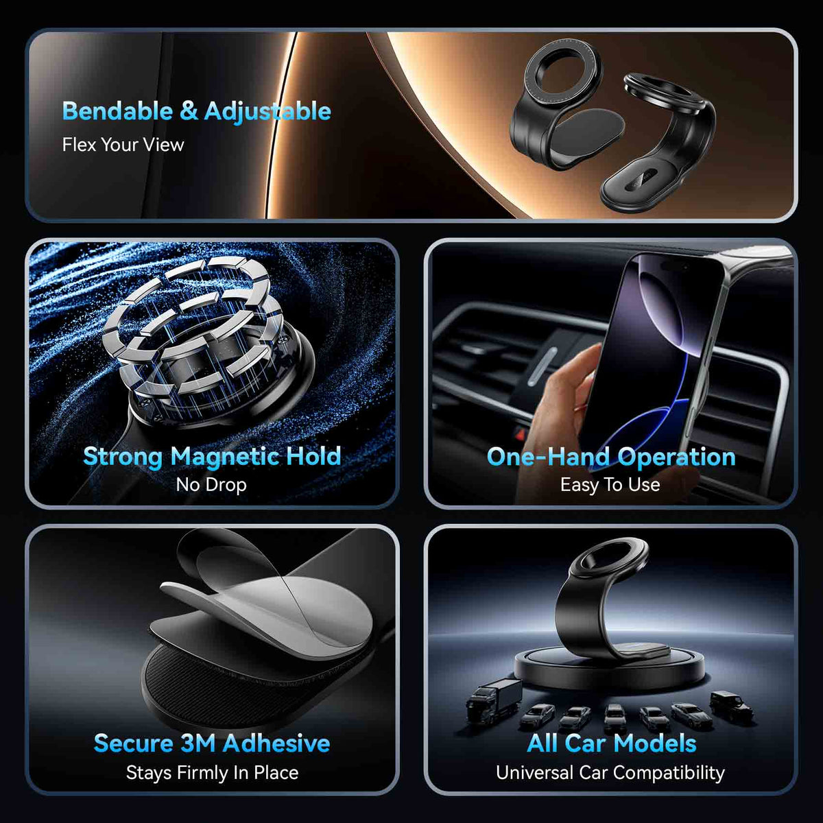 Vention Magnetic Car Phone Mount