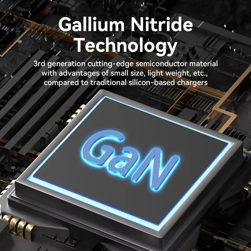 Vention 3-Port USB(C+C+A) GaN Charger(65W/30W/30W) EU-Plug