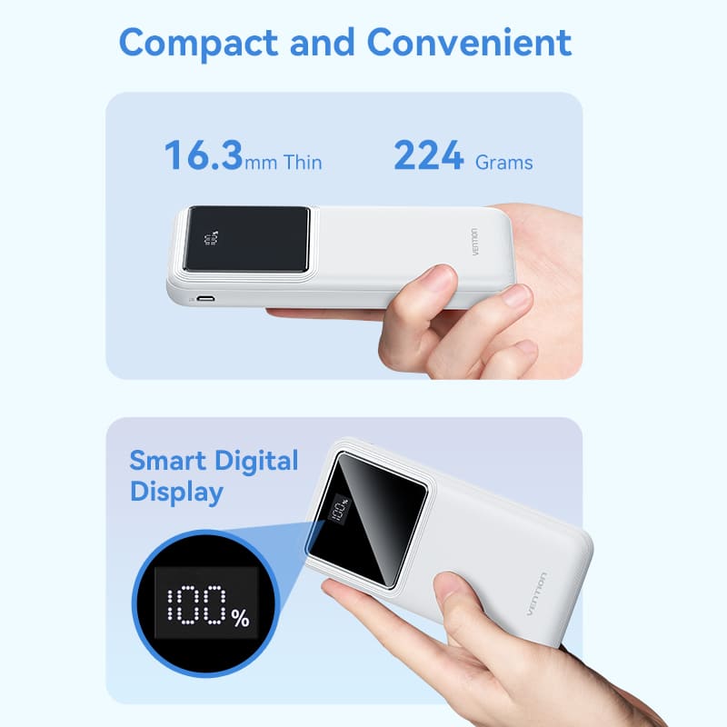 Vention 10000mAh Power Bank 22.5W