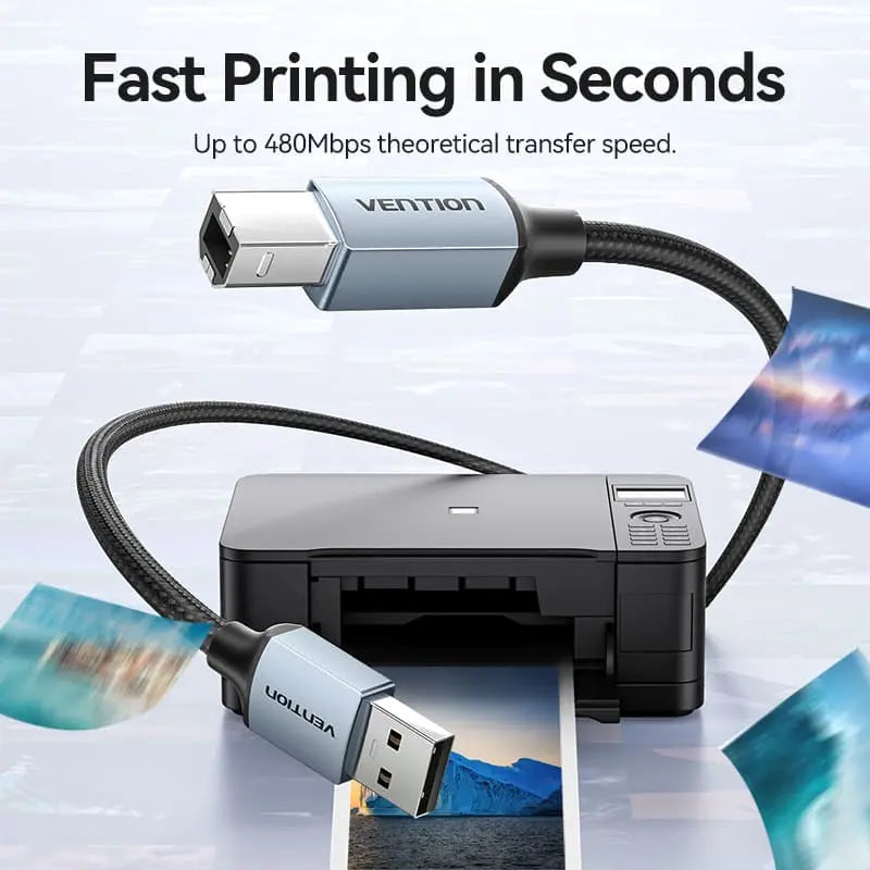 Vention USB 2.0 Type-A Male to Type-B Male Printer Cable