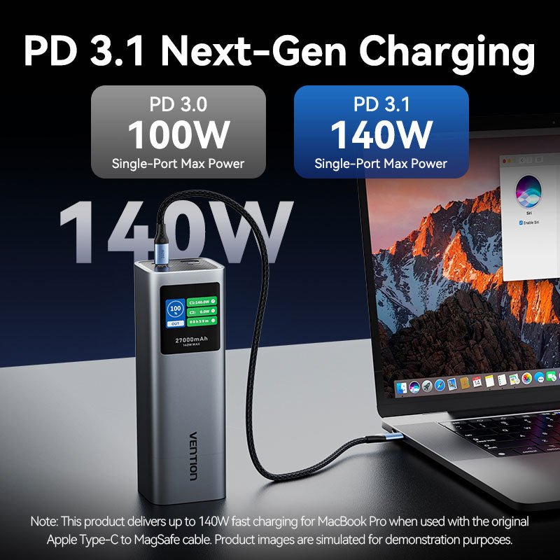 Vention 27000mAh Power Bank 140W——On Promotion