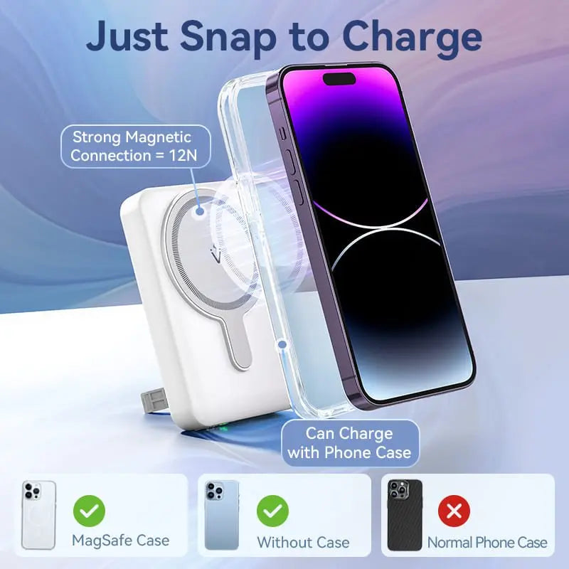 Vention 10000mAh Magnetic Wireless Power Bank 22.5W