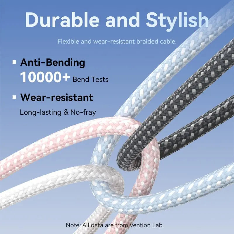 Vention USB 2.0 Type-C Male to Lightning Male 3A Cable Aluminum Alloy Type