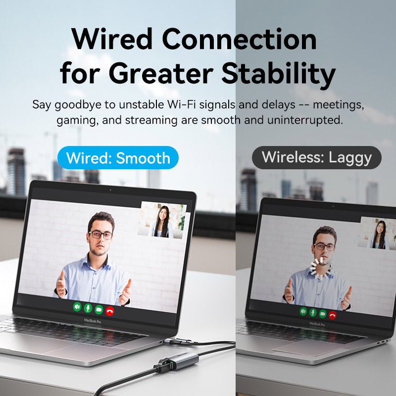 Vention USB-C/USB-A to Gigabit Ethernet Adapter