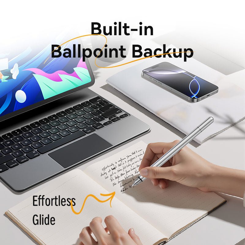 Vention 2-in-1 Stylus Pen Gray Aluminum Alloy Type