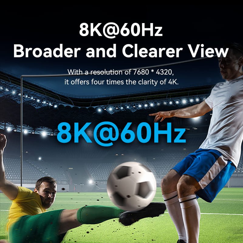 Vention 3 In 1 Out 8K HDMI™ Switcher Gray Aluminium Alloy Type