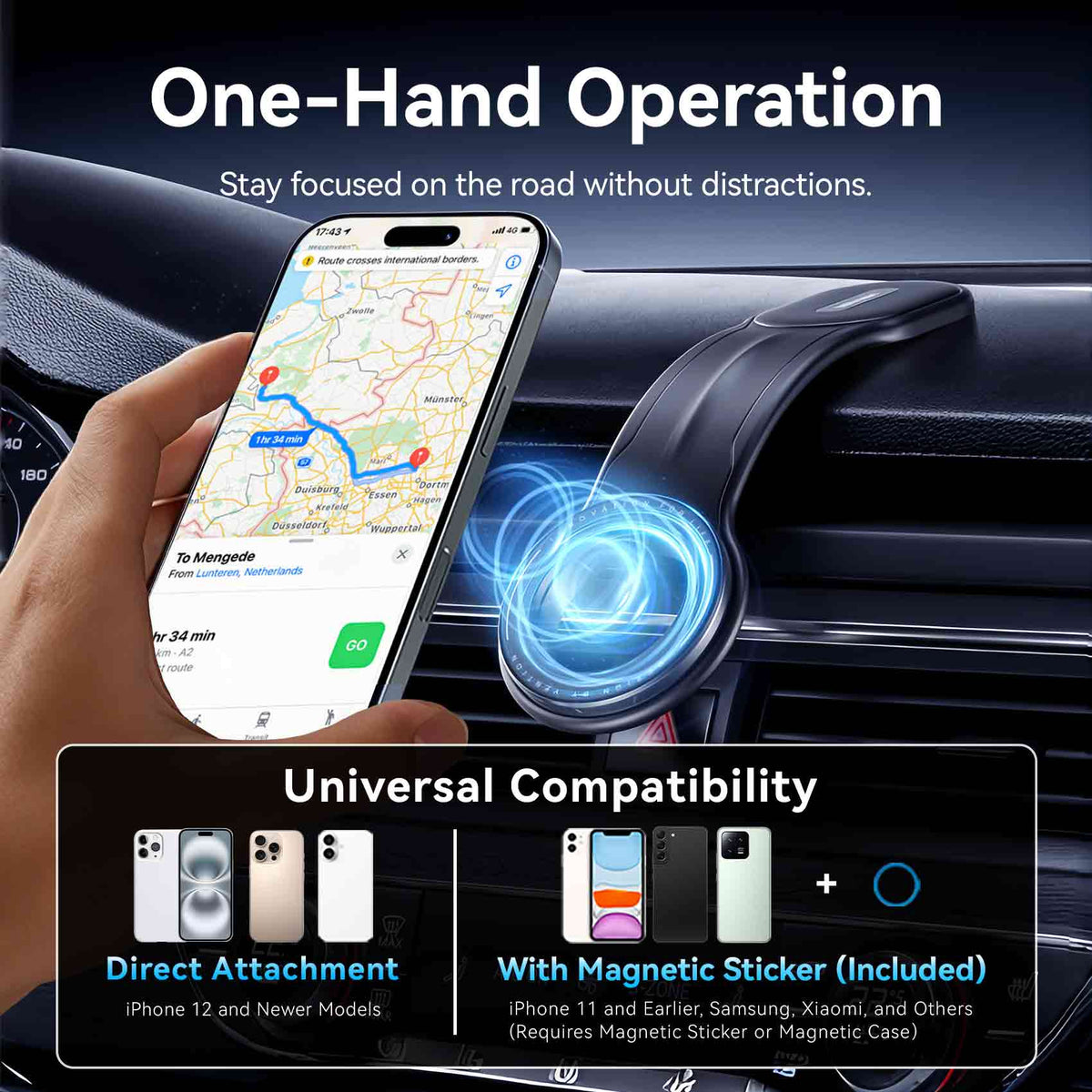 Vention Magnetic Car Phone Mount