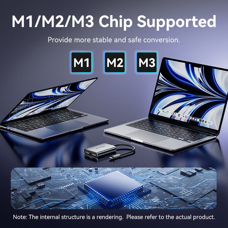 Vention USB-C to Dual HDMI™ MST Adapter