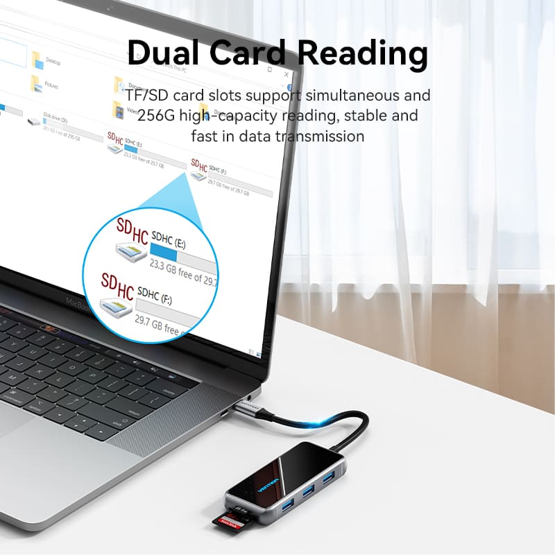 Vention 7-in-1 USB-C Docking Station