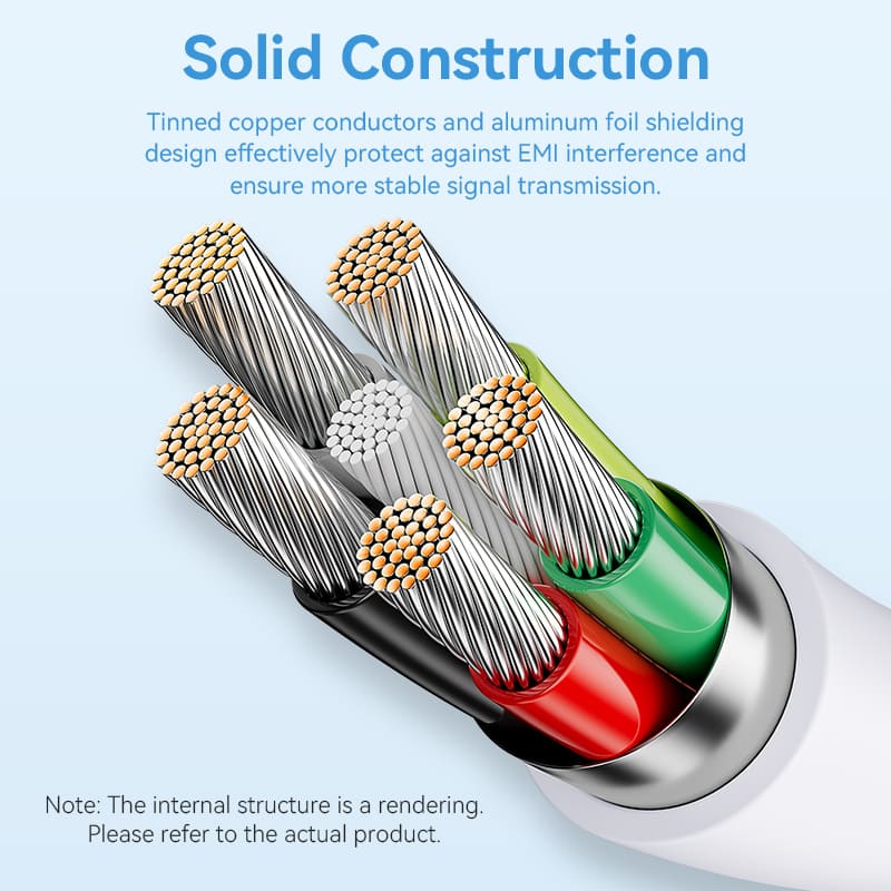 Vention USB 2.0 Type-A Male to Lightning Male 2.4A Cable