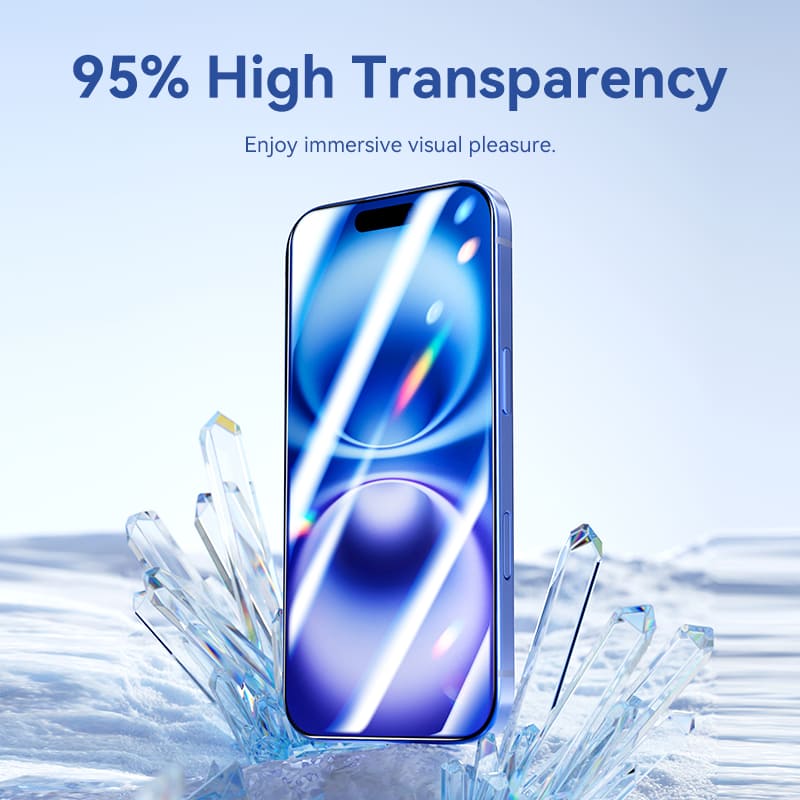 Vention HD Tempered Glass Screen Protector for iPhone 15 with Easy-Installation Tool