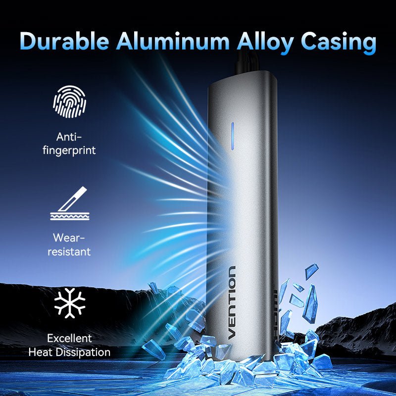 Vention USB-C to HDMI™/USB 3.0*3/PD Docking Station 0.15M Gray Aluminum Alloy Type