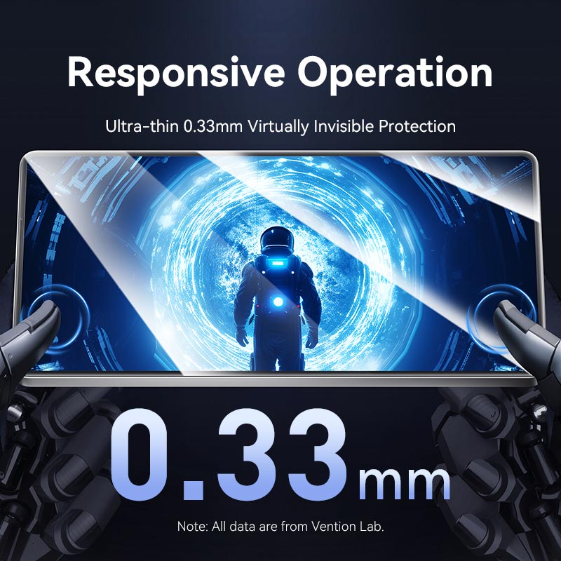 Vention HD Tempered Glass Screen Protector for Samsung Galaxy S25 6.2" with Dust-Free Installation Tool