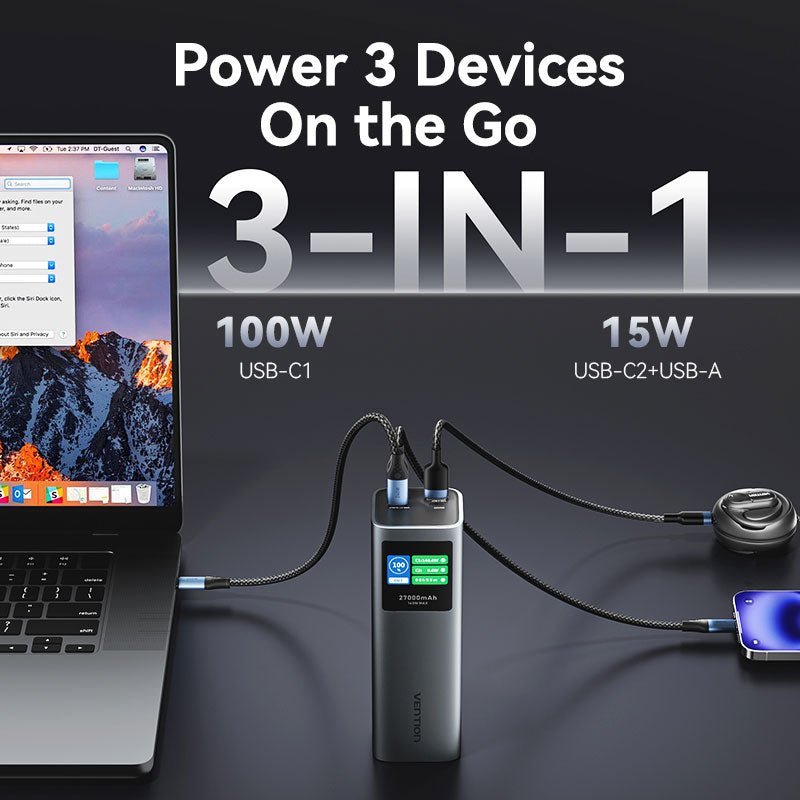 Vention 27000mAh Power Bank 140W——On Promotion