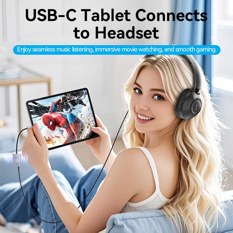 Vention USB-C Male to 3.5mm Female Audio Adapter with Fast Charging Port