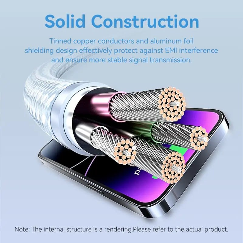 Vention USB 2.0 Type-A Male to Lightning Male 2.4A Cable Aluminum Alloy Type