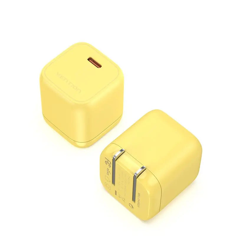 Vention 1-port USB-C GaN Charger(30W) US-Plug White