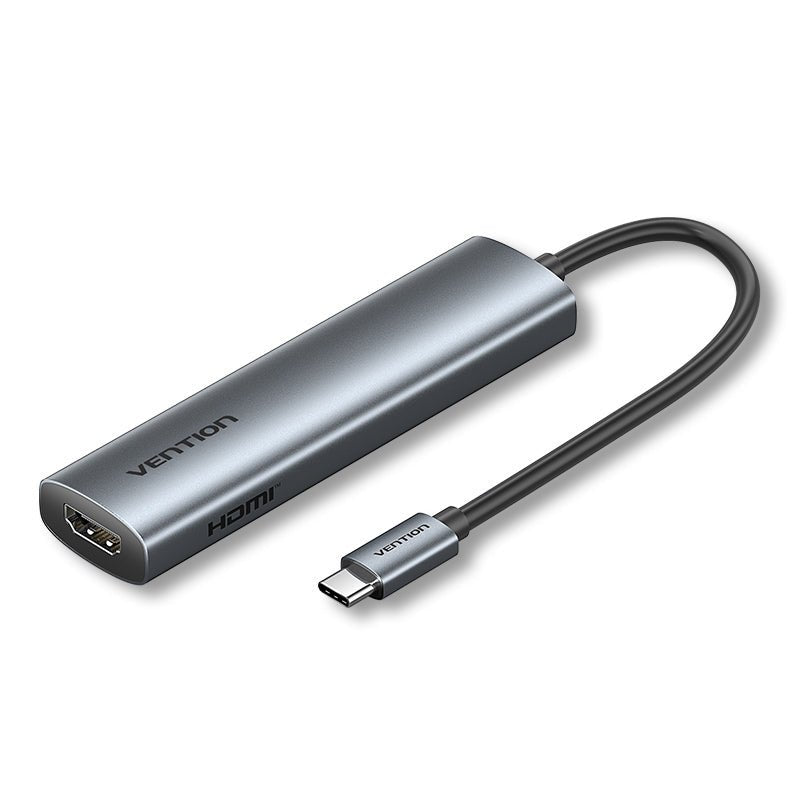 Vention USB-C to HDMI™ + USB 3.0 + USB 2.0 + USB 2.0 Type-C + PD Docking Station