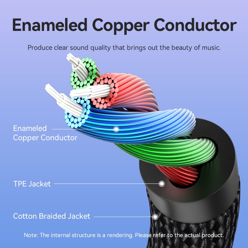 Vention Cotton Braided Lightning Male to 3.5MM Earphone Jack Adapter Aluminum Alloy Type