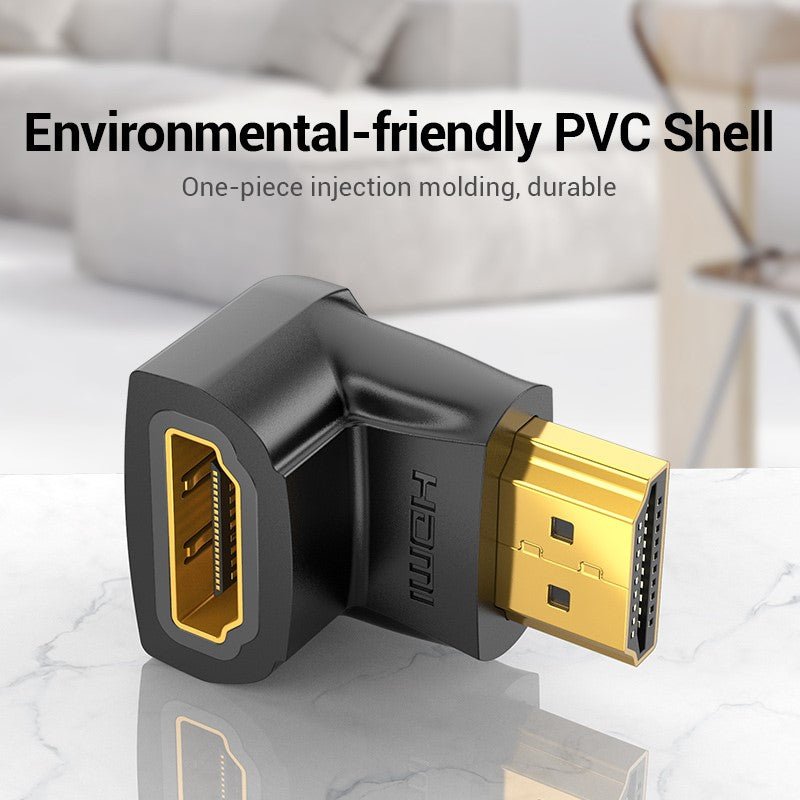 Vention HDMI™ 90 Degree Male to Female Adapter Black
