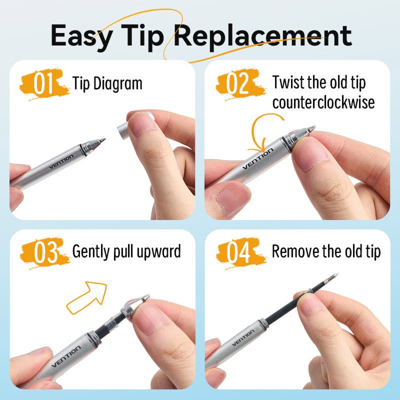 Vention 2-in-1 Stylus Pen Gray Aluminum Alloy Type
