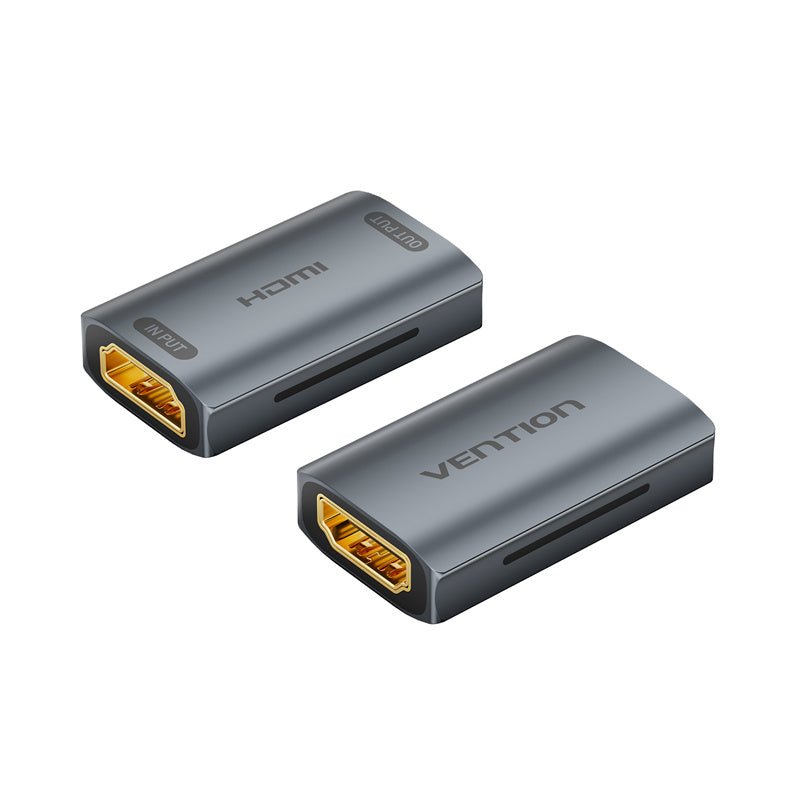 Vention HDMI™ Female to Female Repeater Gray Aluminum Alloy Type