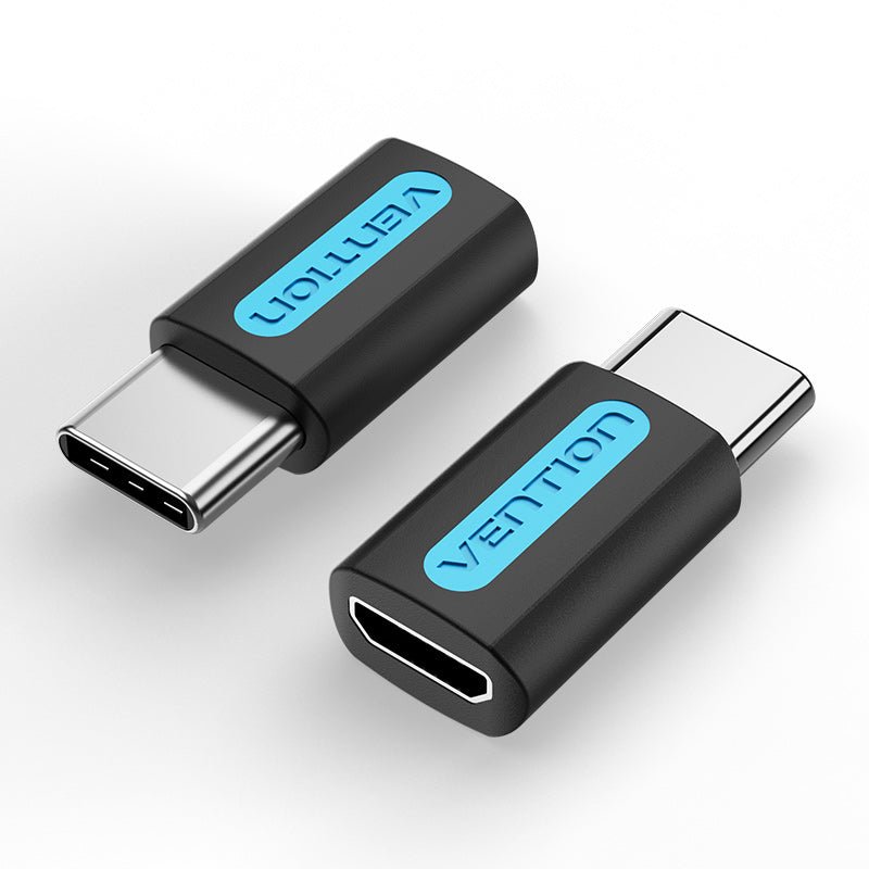 Vention USB-C Male to Micro USB 2.0 B Female Adapter Black PVC Type