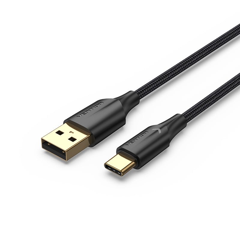 Vention Nylon Braided USB 2.0 A Male to C Male 3A Cable LED Type