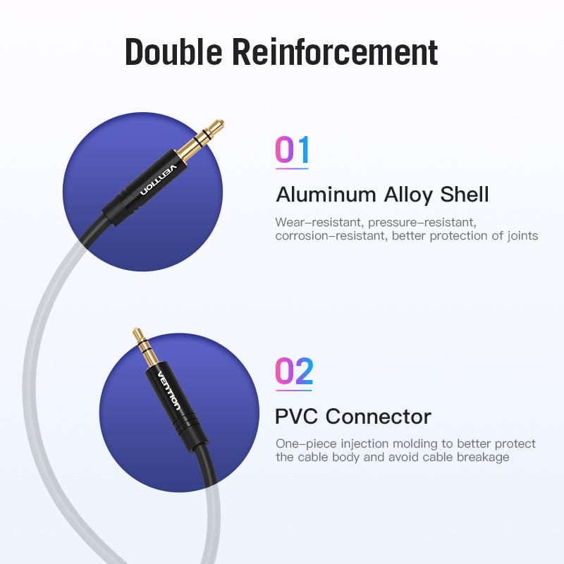 Vention 3.5 to 2.5 Aux Cable Jack 3.5 mm to Jack 2.5 mm Audio Cable Jack 3.5 for Headphone Aux Speaker Connector Cord 2.5 to 3.5