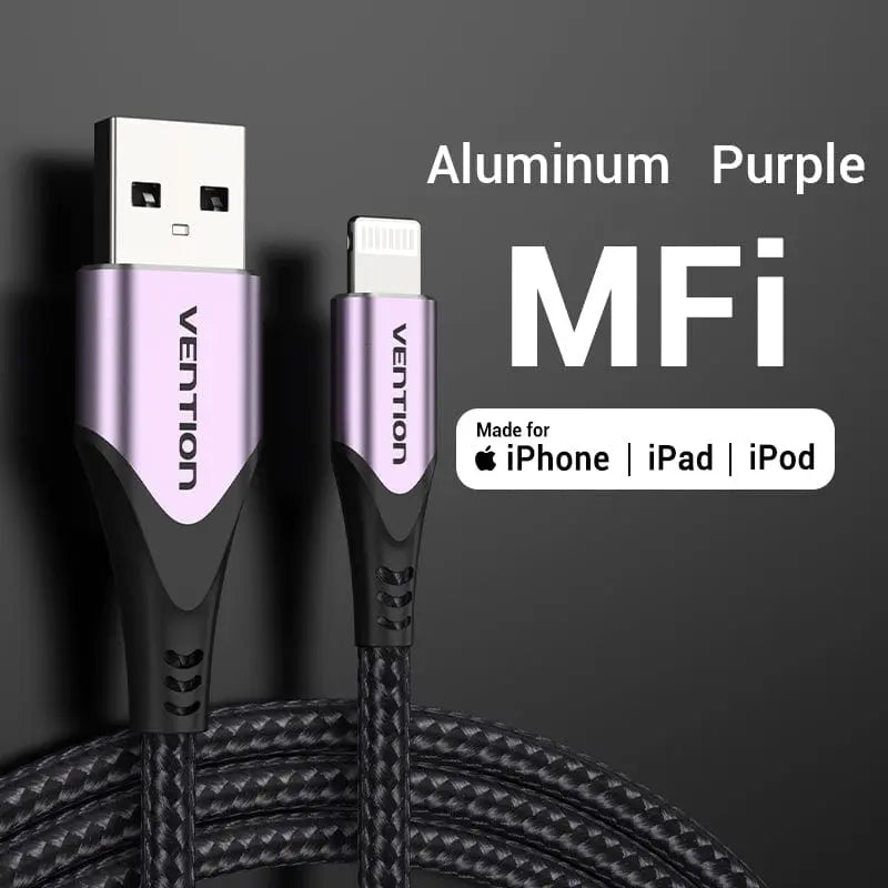 MFi USB Cable for iPhone 12 Max 11 Xs X 8 Plus USB Charge for iPhone 12 Mini 2.4A Fast Charging USB Charger Data Cable