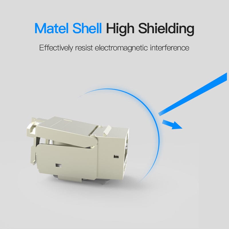 Cat7 Ethernet Connector RJ45 Modular Ethernet Cable Head Plug Gold-plated Cat 7 Shield Network Connector for Lan Cable