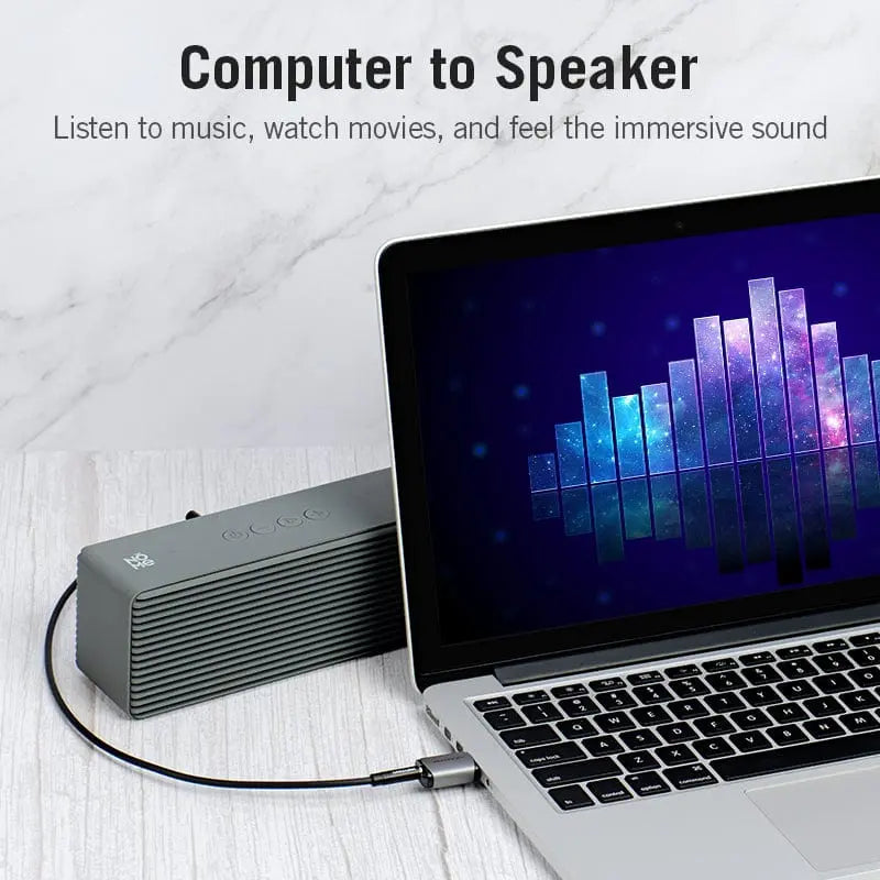 Vention USB External Sound Card Gray Metal Type (OMTP-CTIA)