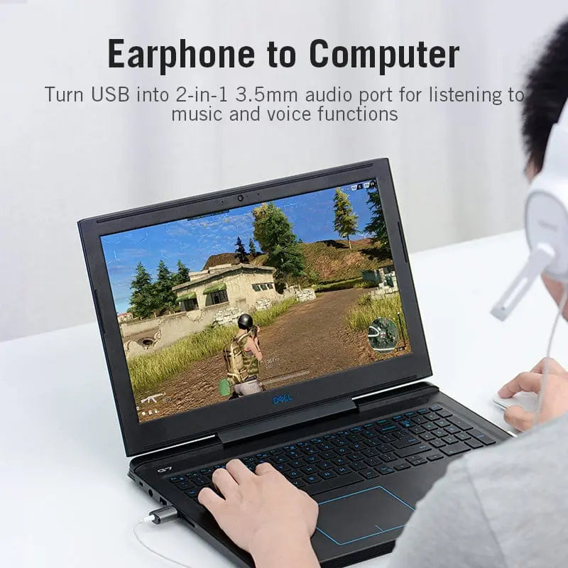 Vention USB External Sound Card Gray Metal Type (OMTP-CTIA)