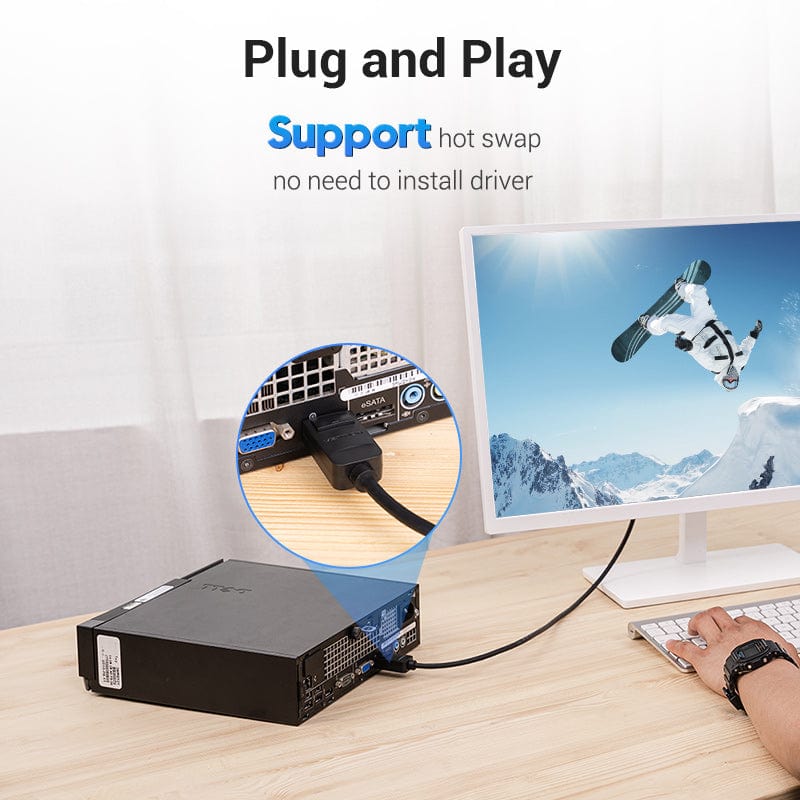 Vention DisplayPort to DVI Cable