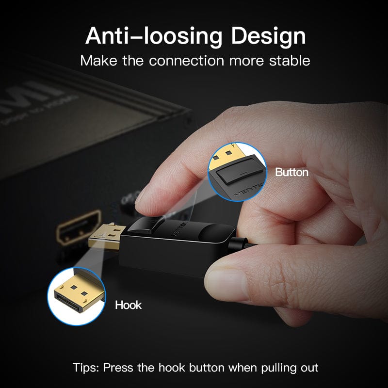Vention DP to VGA Converter 0.15M Black