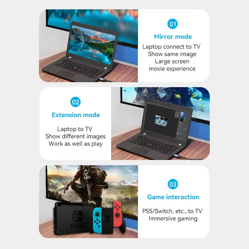 Vention HDMI™ Male to Male 4K HD Cable Aluminum Alloy Type