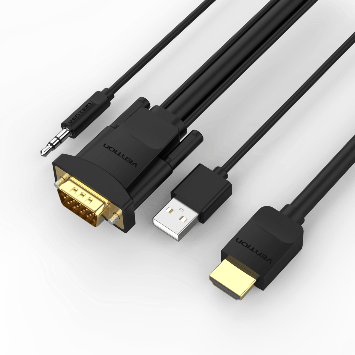 HDMI to VGA Cable HDMI™ Male to VGA Male Cable Audio Video Converter 1080P for PC TV Box Projector VGA to HDMI Cord