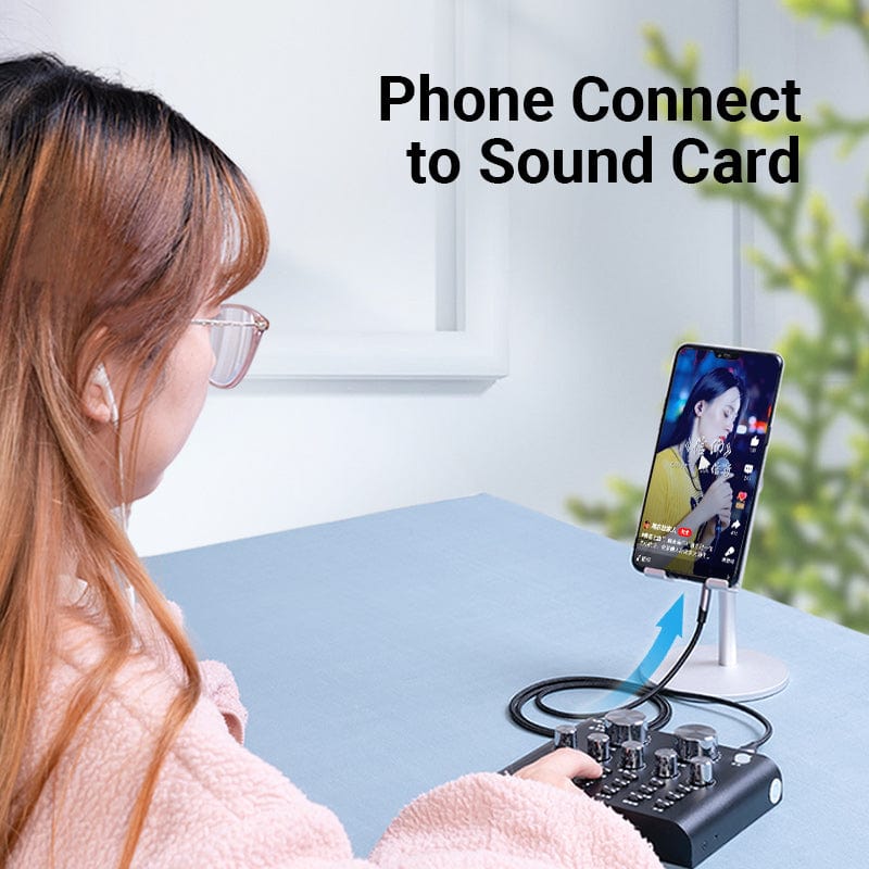Vention Micro USB to 3.5mm Audio Cable for Hi-Fi Sound Card Microphone Karaoke 3.5 Jack Adapter for Samsung Xiaomi Android Phone