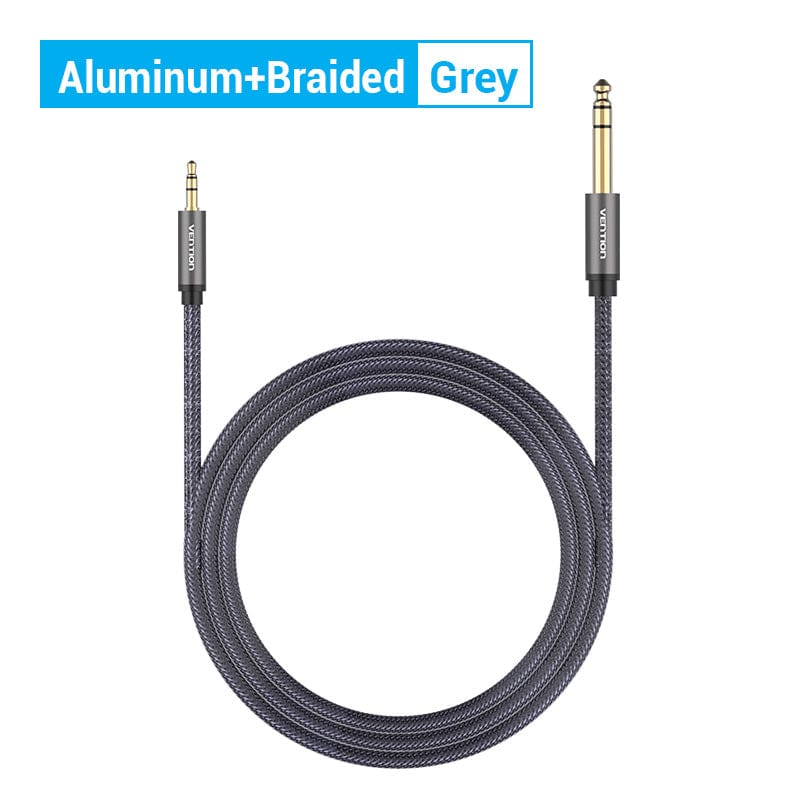 Vention 6.5 to 3.5 Jack Aux Cable Adapter for Speaker Guitar Amplifier TRS Audio Cable Jack 3.5mm to 6.5mm Audio Cable Auxiliar