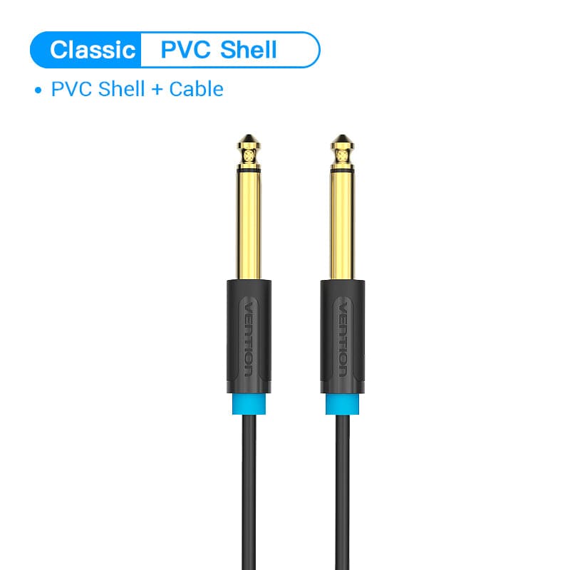 Vention Aux Guitar Cable Jack 6.5 mm to 6.5 mm Audio Cable for Guitar Mixer Speaker Stereo Jack 6.35mm Aux Cable 1m 3m 5m 10m