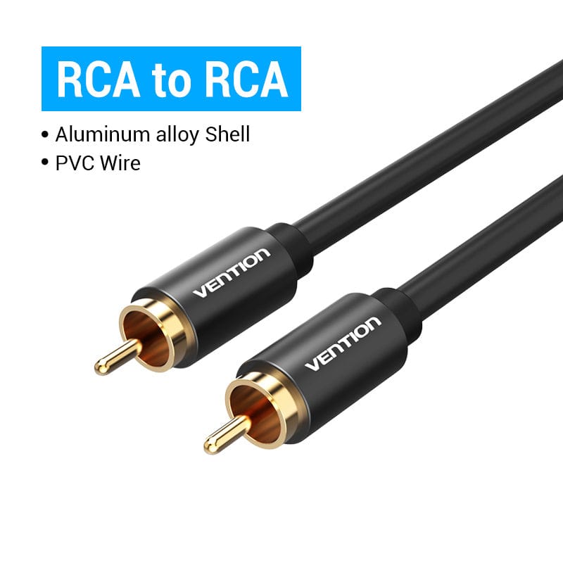 Vention RCA to RCA Audio Cable Male to Male Coaxial Cable for TV Box Amplifier Stereo HiFi 5.1 SPDIF Video Aux Cable 1m 2m