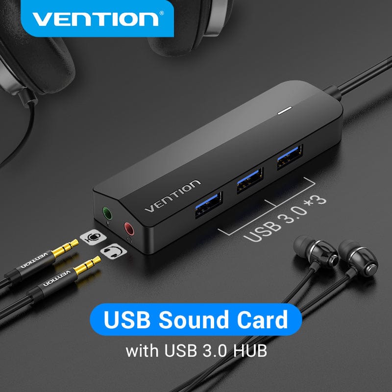 Vention 6-in-1 USB 3.0 Hub