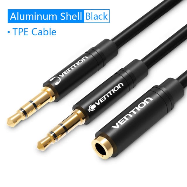 Vention 2 in 1 3.5mm Audio Cable