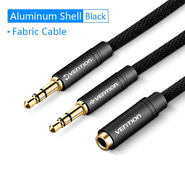 Vention 2 in 1 3.5mm Audio Cable