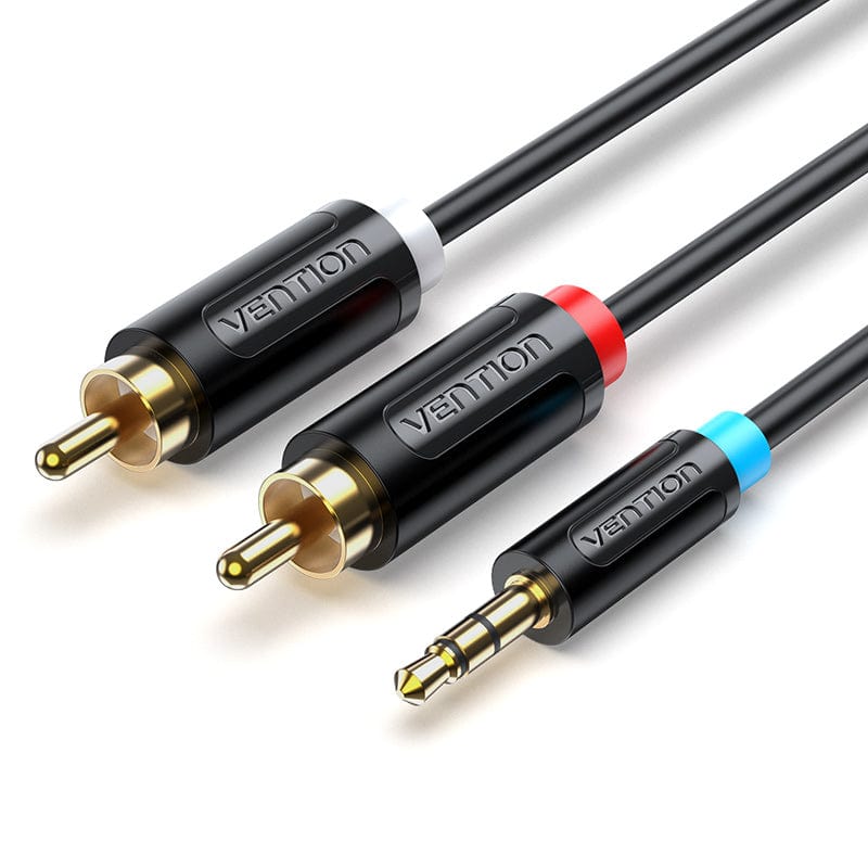Vention 3.5MM Male to 2-Male RCA Adapter Cable Black