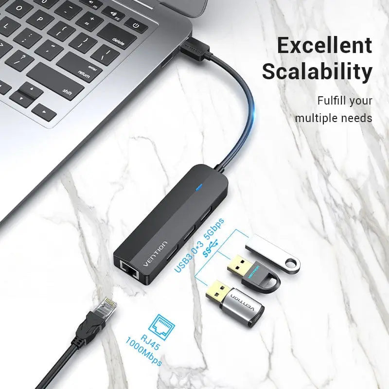 Vention 5-in-1 USB 3.0 Hub